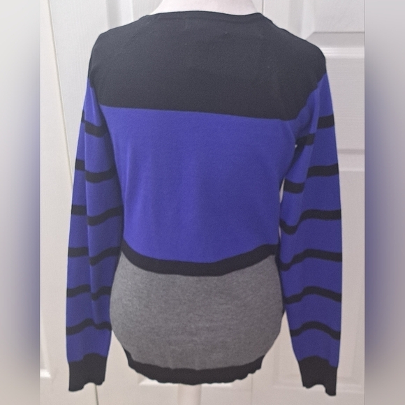 Carolyn Taylor Colorblock Raglan Sweater   Size XL - Picture 2 of 10